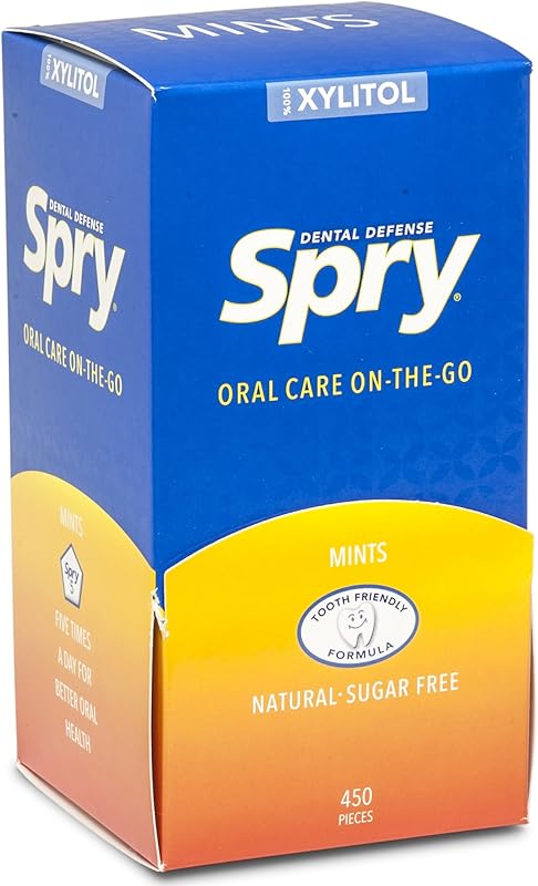 Spry Gum Xylitol Natural Flavors Gravity